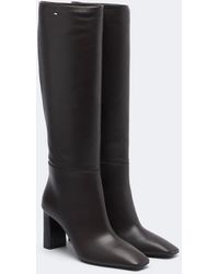 Max Mara - Leather Knee-High Boots - Lyst