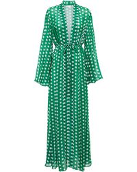Alexandra Miro Kleid Betty aus Chiffon - Grün