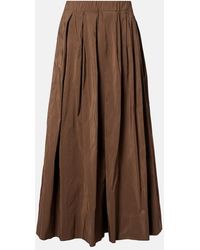 Max Mara - Aloe Cotton-Blend Maxi Skirt - Lyst