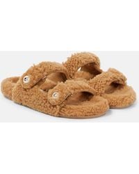 Jimmy Choo - Fayence Shearling Sandal - Lyst