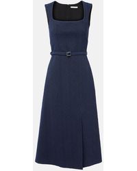Emilia Wickstead - Pinah Cotton-Blend Boucle Midi Dress - Lyst
