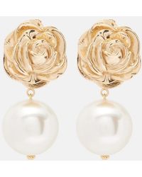 Magda Butrym - Faux Pearl-Plated Drop Earrings - Lyst