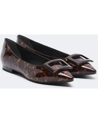 Roger Vivier - Gommettine Patent Leather Ballet Flats - Lyst