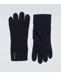 Giorgio Armani - Ribbed-Knit Cashmere Gloves - Lyst