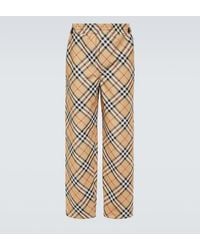 Burberry - Straight Trousers - Lyst