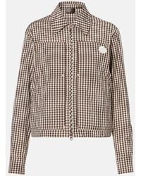 Moncler - Checked Cotton-Blend Jacket - Lyst