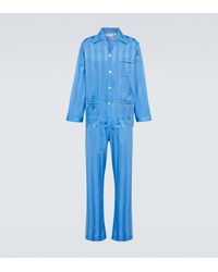 Pantalones de pijama en mezcla de seda Tom Ford de Seda de color Marrón para hombre Hombre Ropa de Ropa para dormir 