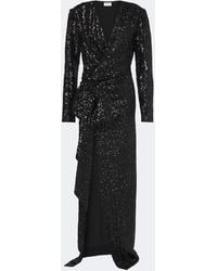 Balmain - Bow-Detail Sequined Gown - Lyst