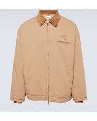 Miu Miu - Cotton Gabardine Blouson Jacket - Lyst