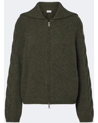 Moncler - Alpaca And Wool-Blend Cardigan - Lyst