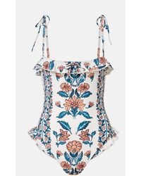 Montce - Jacelyn Floral Ruffled Swimsuit - Lyst