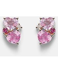 Sydney Evan - 14Kt Earrings With Sapphires And Diamonds - Lyst