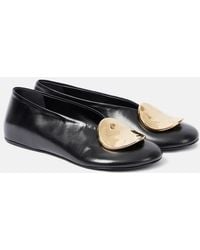 Jil Sander - Leather Ballet Flats - Lyst