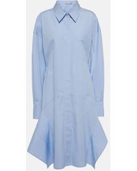 Stella McCartney - Hemdblusenkleid aus Baumwolle - Lyst