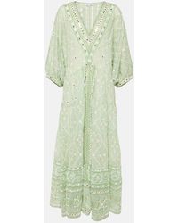 Juliet Dunn - Bedruckter Kaftan Aus Baumwolle - Lyst