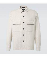 ZEGNA - Linen, Wool, And Silk-Blend Overshirt - Lyst