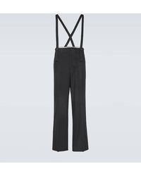 Visvim - Tupper Wool And Linen Pants With Suspenders - Lyst