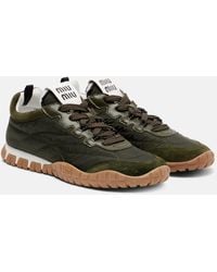 Miu Miu - Zapatillas Tire Con Ante - Lyst