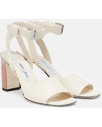 Jimmy Choo - Rori Braided Leather Sandals - Lyst