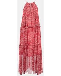 Isabel Marant - Alita Chiffon Midi Dress - Lyst