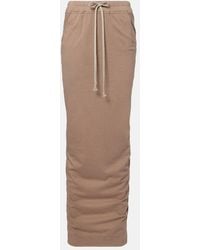Rick Owens - Cotton Jersey Maxi Skirt - Lyst