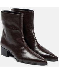 KHAITE - Ankle Boots Andee Aus Leder - Lyst