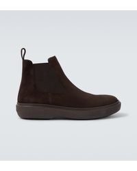 Giorgio Armani - Suede Ankle Boots - Lyst