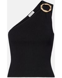 Jonathan Simkhai - Fenix Ribbed-Knit One-Shoulder Top - Lyst