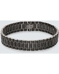 SHAY - Rail Link 18Kt Bracelet With Diamonds - Lyst