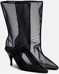 Herbert Levine - Drawing A Blank 80 Mesh Mid-Calf Boots - Lyst