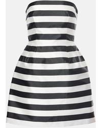 Rebecca Vallance - Irene Striped Strapless Minidress - Lyst