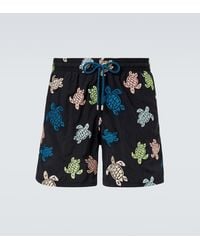 Vilebrequin - Mistral Embroidered Swim Trunks - Lyst