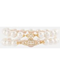Vivienne Westwood - Graziella Embellished Faux Pearl Bracelet - Lyst