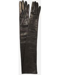 Max Mara - Amica Long Leather Gloves - Lyst