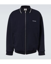 Miu Miu - Chaqueta De Algodon Con Logo - Lyst
