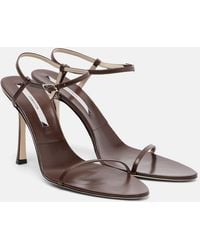 Christen - Double Strap 95 Leather Sandals - Lyst