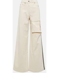 Peter Do - Distressed High-Rise Wide-Leg Jeans - Lyst