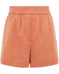 Damen Bekleidung Kurze Hosen Mini Shorts Brunello Cucinelli Baumwolle Shorts aus Baumwoll-Organza 