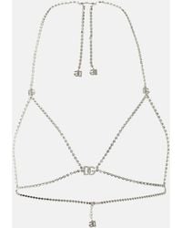 Dolce & Gabbana - Bijoux Crystal-embellished Bra - Lyst