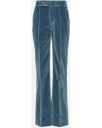 FRAME - Hose The Slim Stacked Aus Samt - Lyst