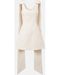 Markarian - Gita Bow-Detail Brocade Minidress - Lyst