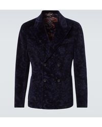 Etro - Blazer Aus Samt - Lyst