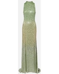 Jenny Packham - Benue Embellished Halterneck Gown - Lyst