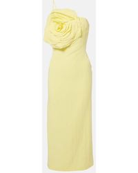 Blumarine - Abito Midi Con Applicazione Floreale - Lyst