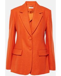 Chloé - Felted Wool And Cashmere Jersey Blazer - Lyst