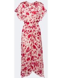 Isabel Marant - Herva Floral Devore Georgette Midi Dress - Lyst
