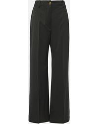 Patou - Mid-rise Wool-blend Straight Pants - Lyst