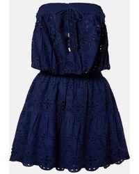 Melissa Odabash Jess Broderie Anglaise Cotton Minidress in