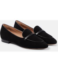 Malone Souliers - Bruni Leather-trimmed Suede Loafers - Lyst