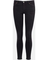 AG Jeans - Low-Rise Skinny Jeans - Lyst